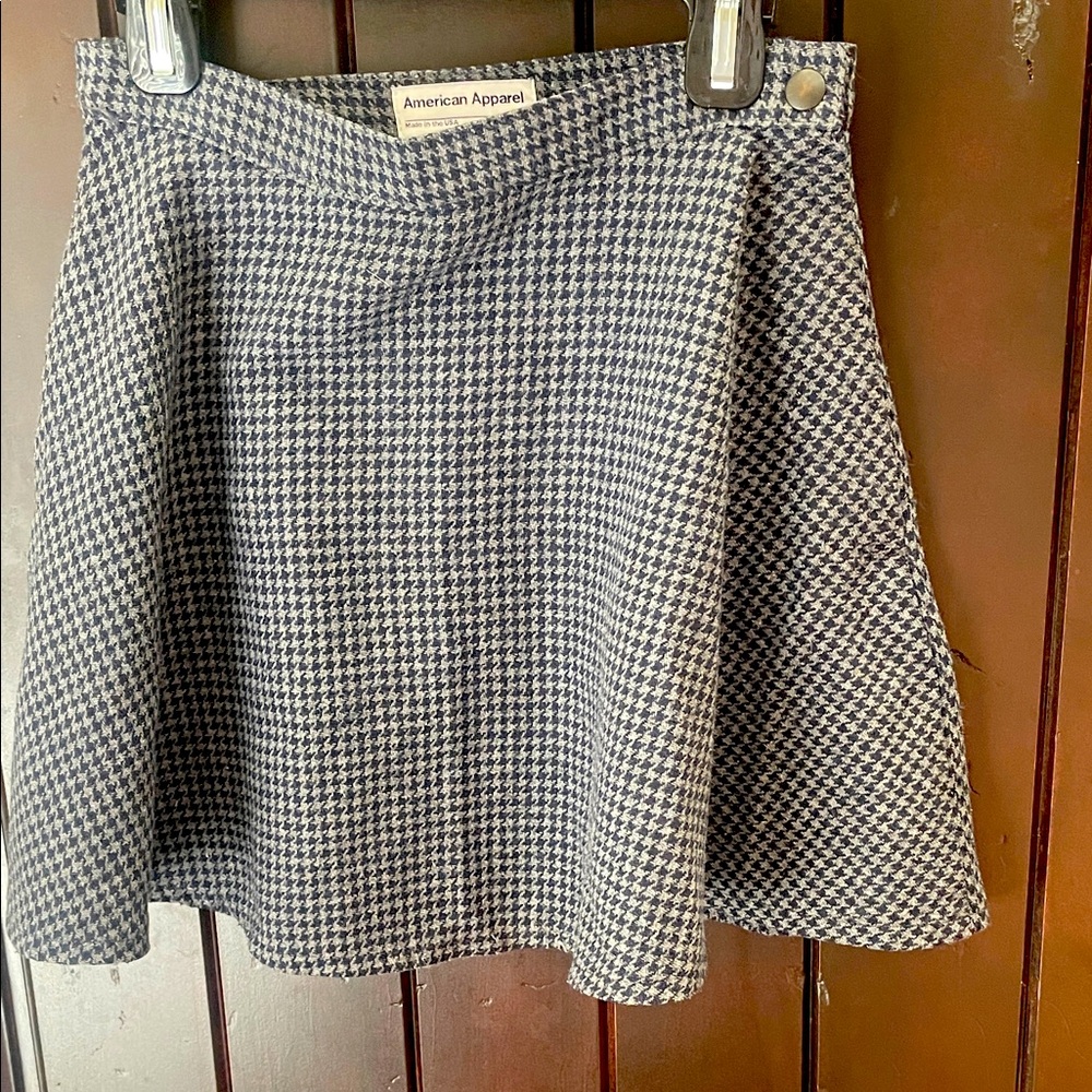 American Apparel Classic Houndstooth Mini Skirt